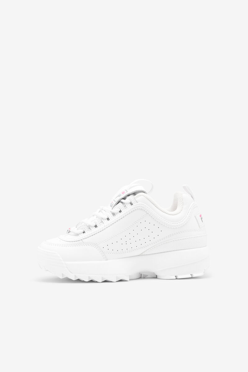 Fila Big Disruptor 2 Logo Reveal Platform Skor Barn Vita Rosa | 3Um6Cp3Mome
