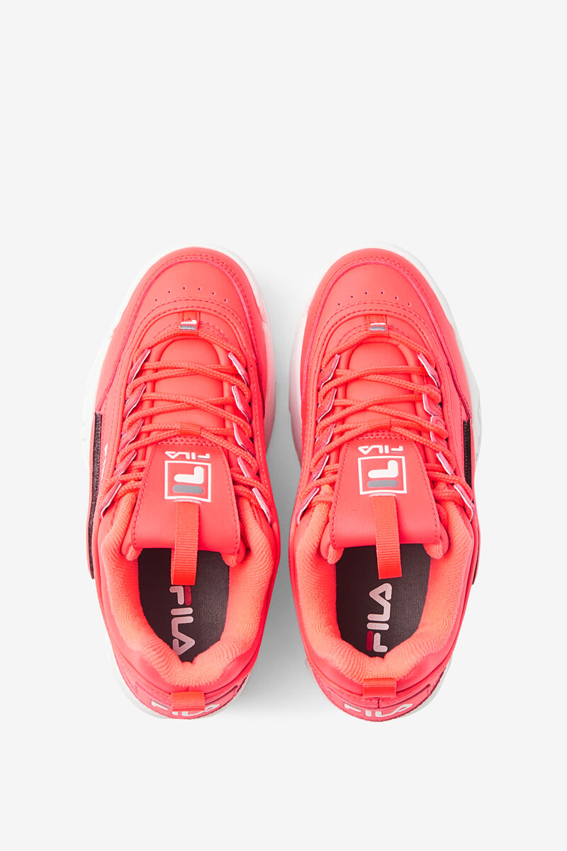 Fila Big Disruptor 2 Logo Reveal Platform Skor Barn Mörkrosa Vita | SUyGtMMtsYR