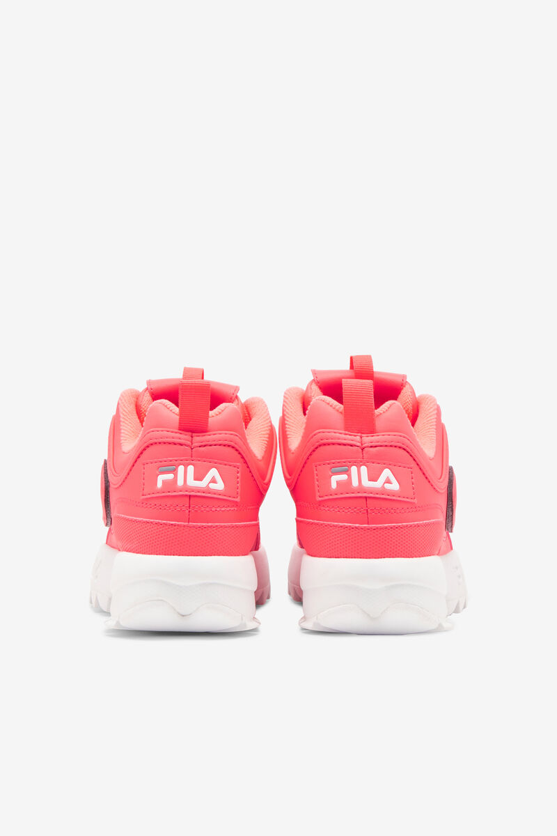 Fila Big Disruptor 2 Logo Reveal Platform Skor Barn Mörkrosa Vita | SUyGtMMtsYR