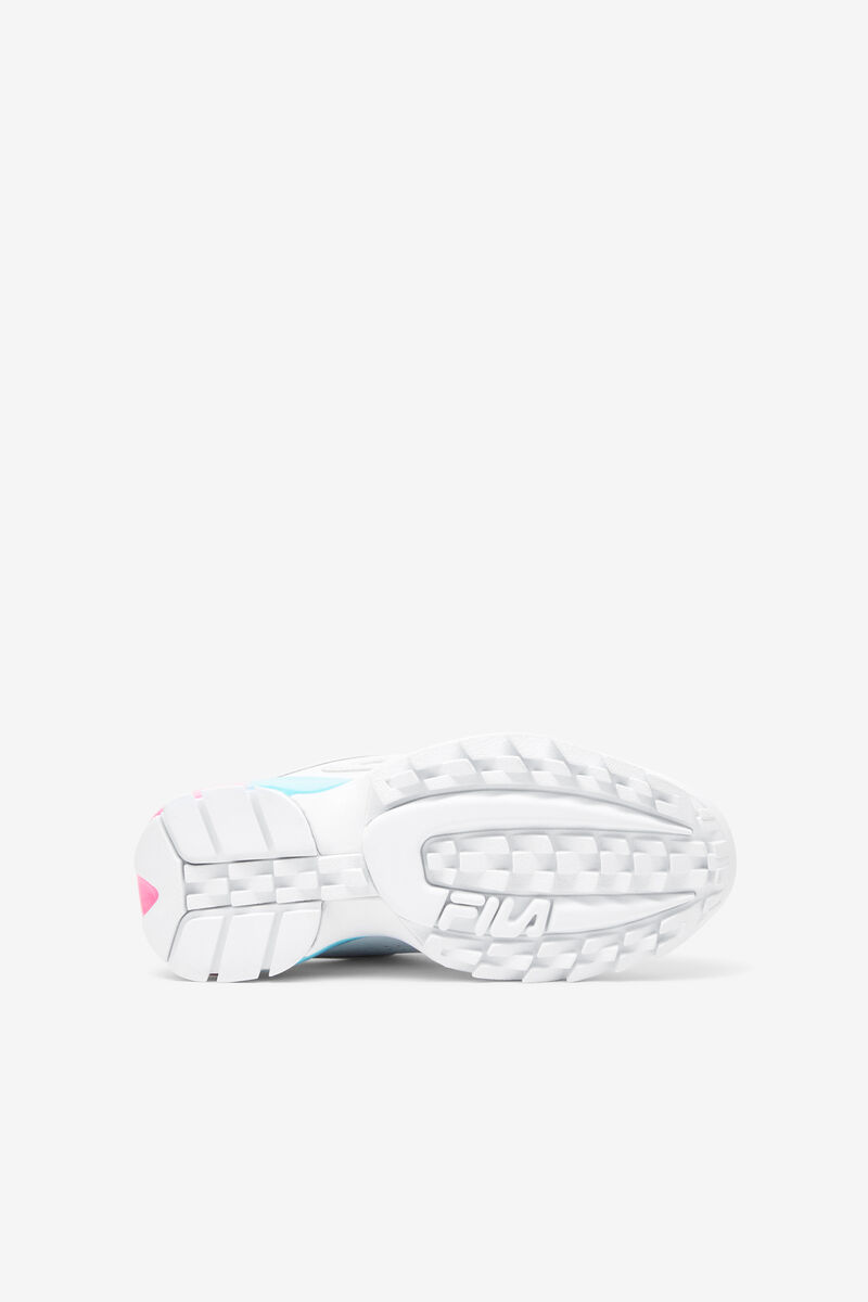 Fila Big Disruptor 2a Platform Skor Barn Vita Rosa Blå | bAbgbQjrQ1E