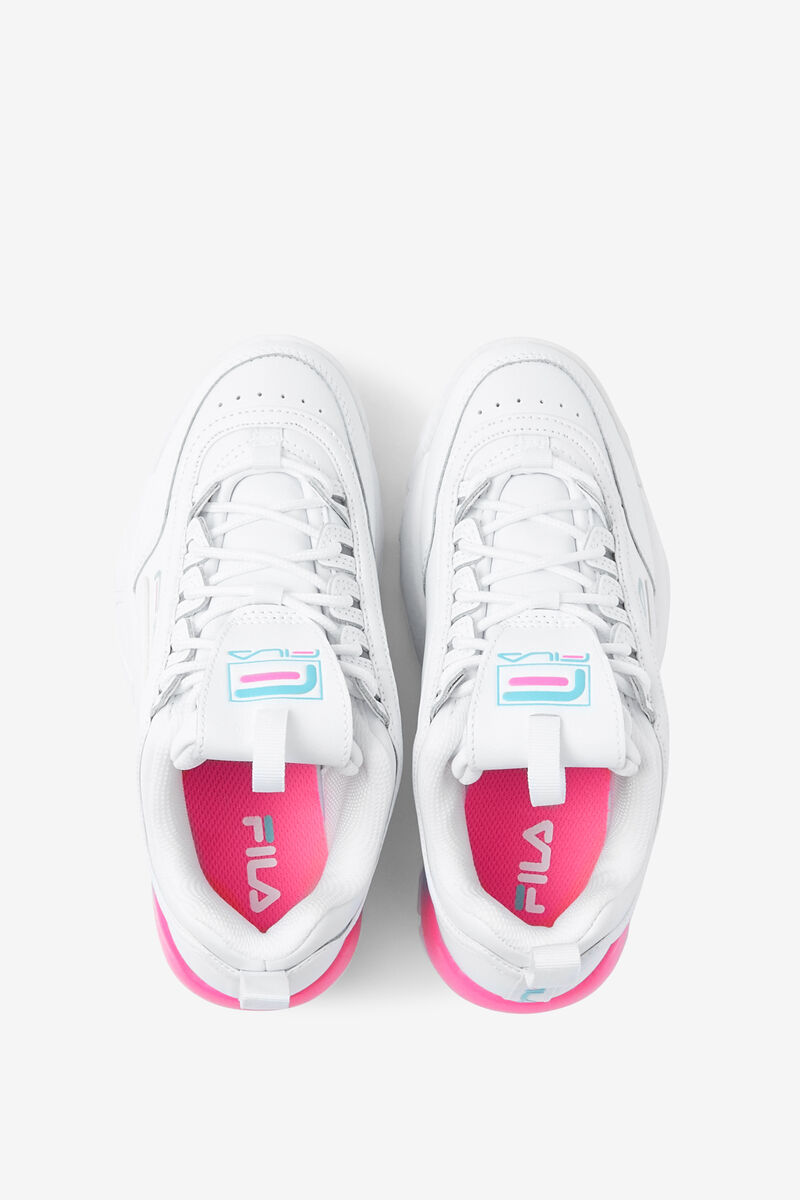 Fila Big Disruptor 2a Platform Skor Barn Vita Rosa Blå | bAbgbQjrQ1E