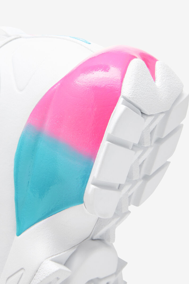 Fila Big Disruptor 2a Platform Skor Barn Vita Rosa Blå | bAbgbQjrQ1E