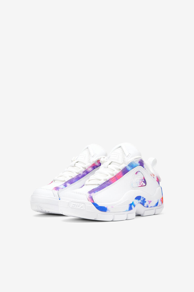 Fila Big Grant Hill 2 Tie Dye Low Basketskor Barn Vita Vita | 6sACIvnOCCH