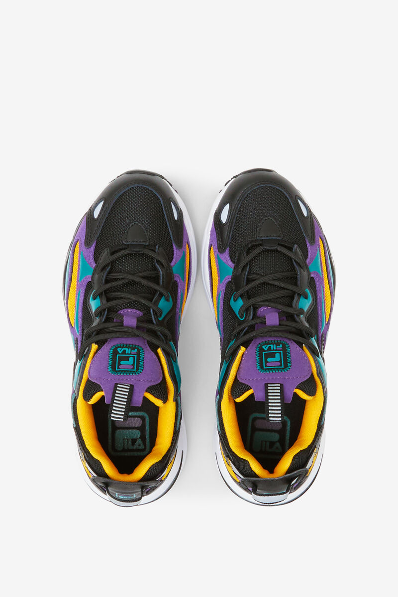 Fila Big Ray Tracer Apex Platform Skor Barn Svarta Kungsblått Lila Vita | vE6tZUh9mHR