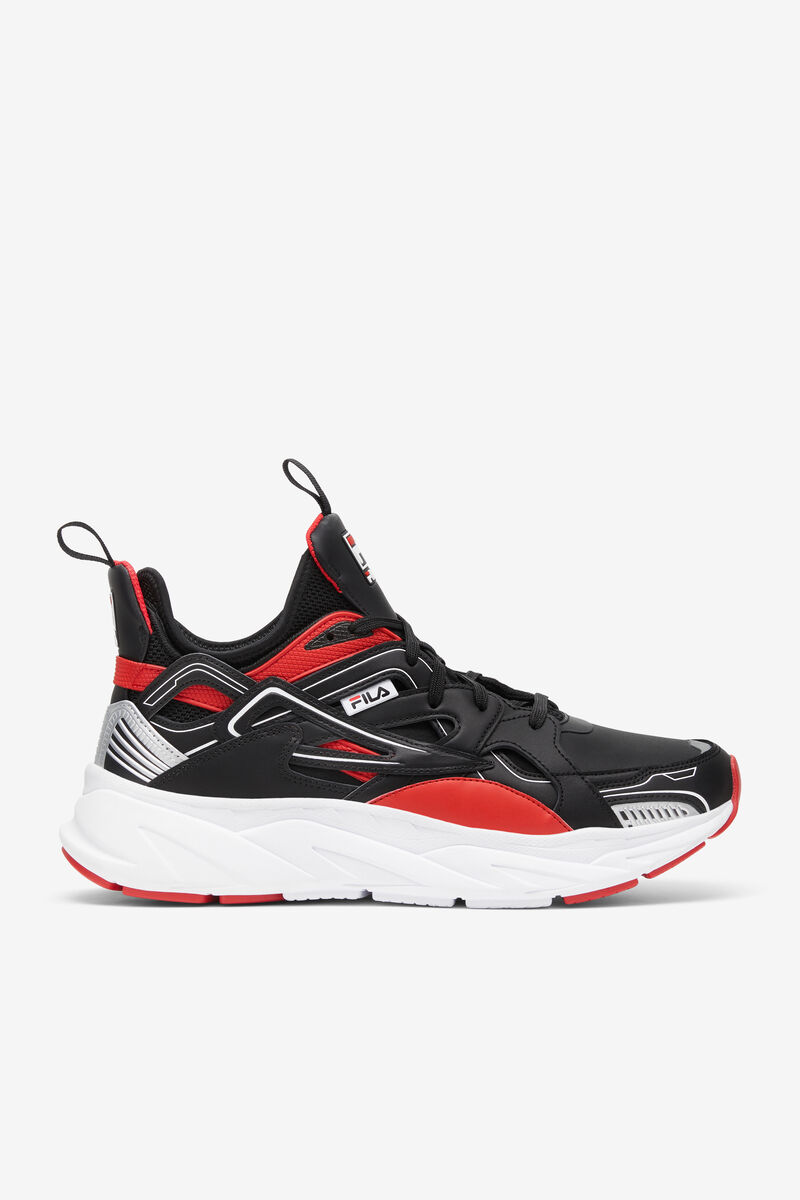 Fila Black & Red Hallasan High Top Sneakers | Fila Sneakers Herr Svarta Röda Vita | bh6Wyn4MpOY
