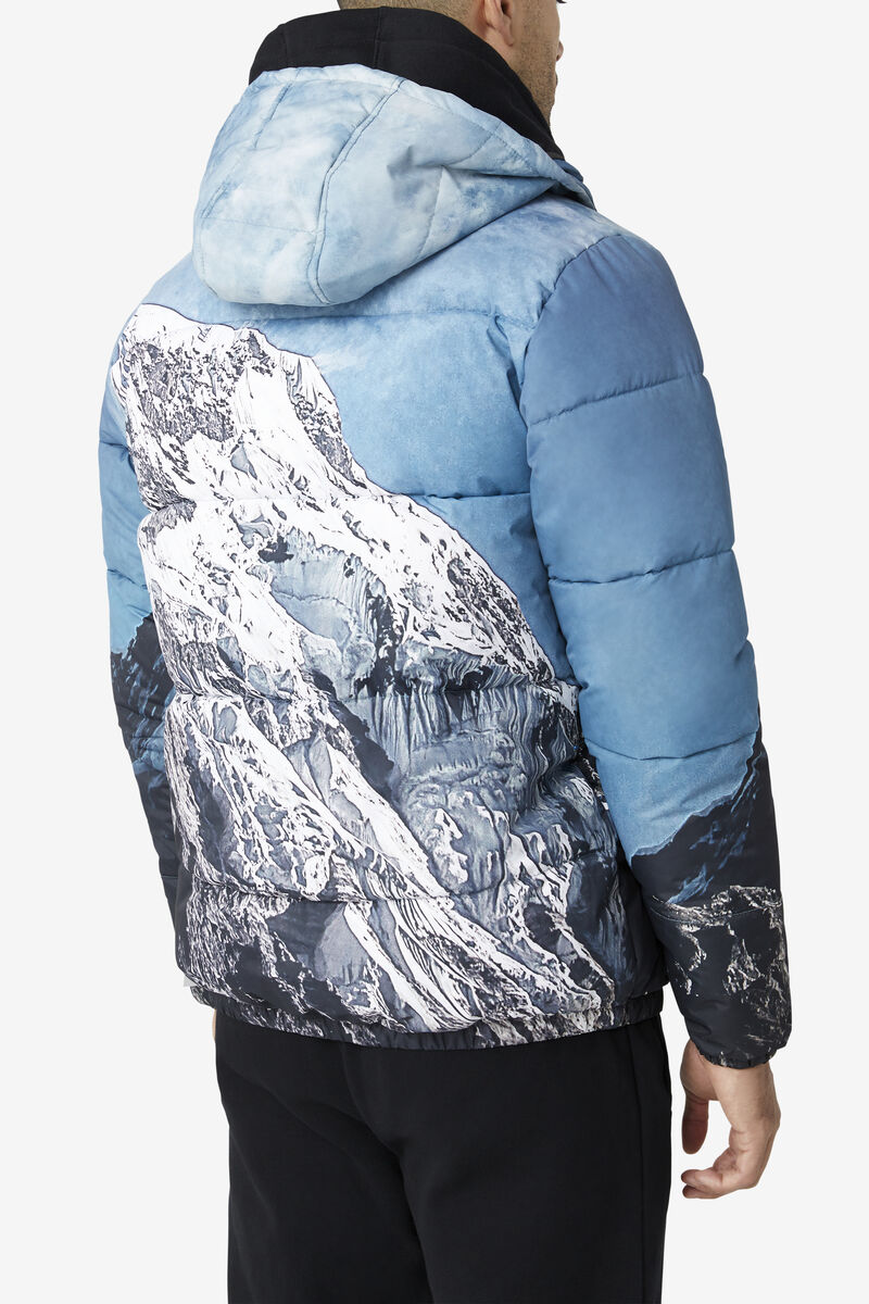 Fila Blanc Puffer Jacket Jacka Herr Vita Svarta | rLJBggNhfBQ