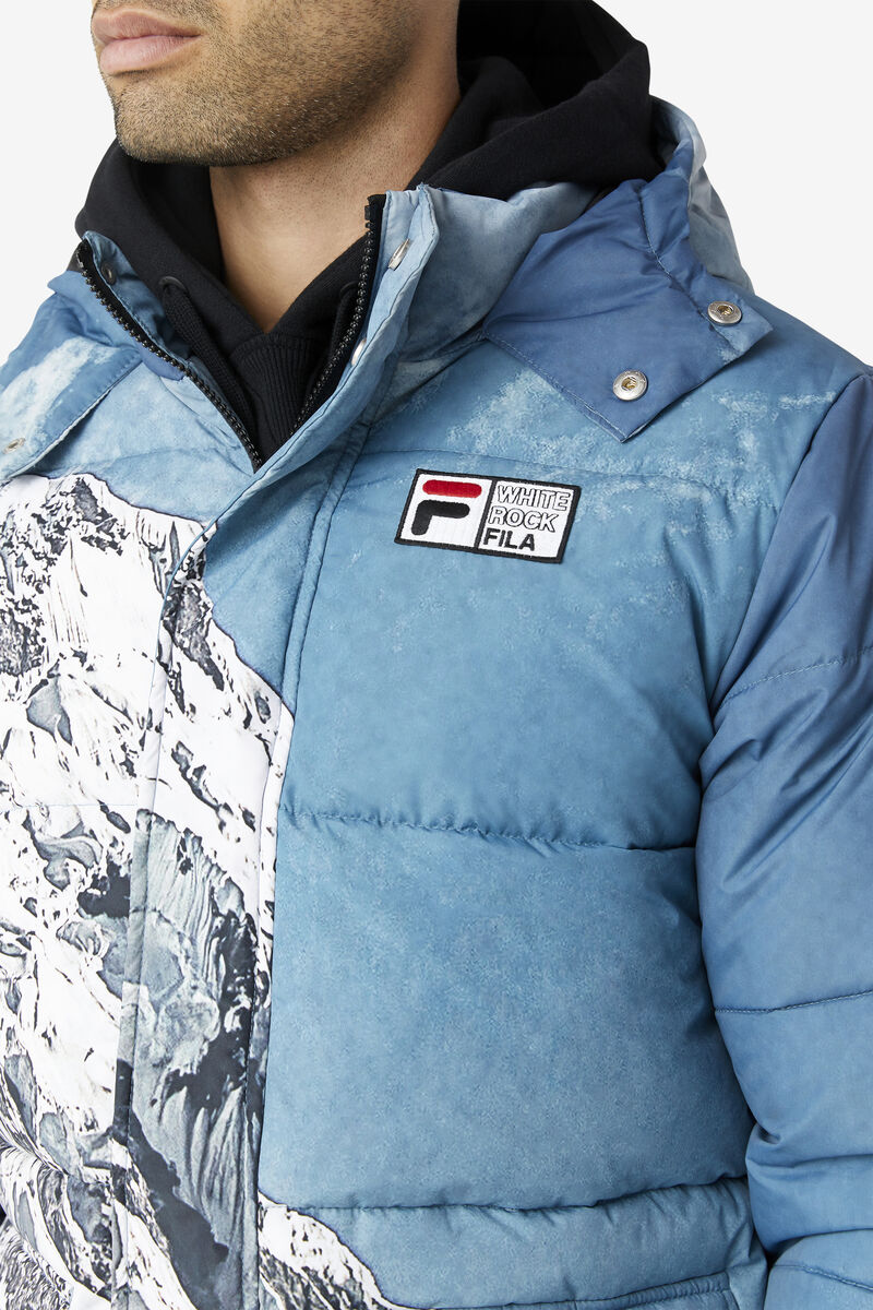 Fila Blanc Puffer Jacket Jacka Herr Vita Svarta | rLJBggNhfBQ