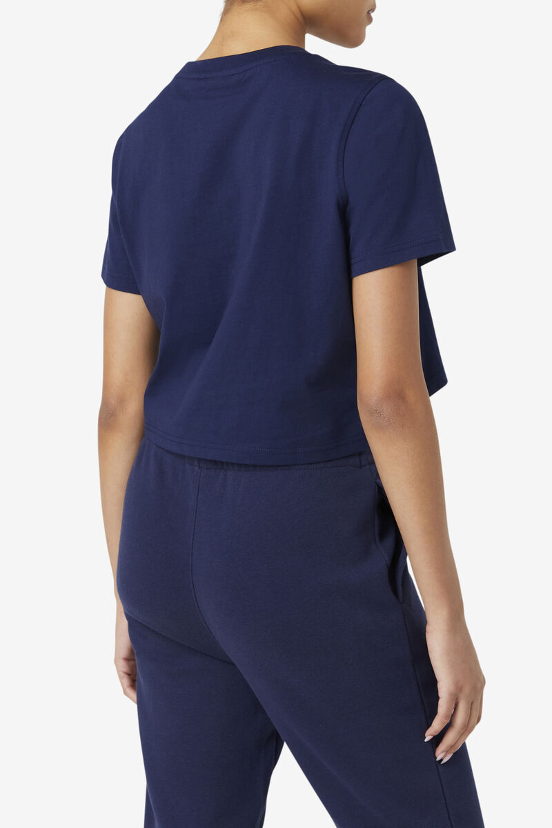 Fila Blenda T-shirt Dam Marinblå | beh6hFodcEc