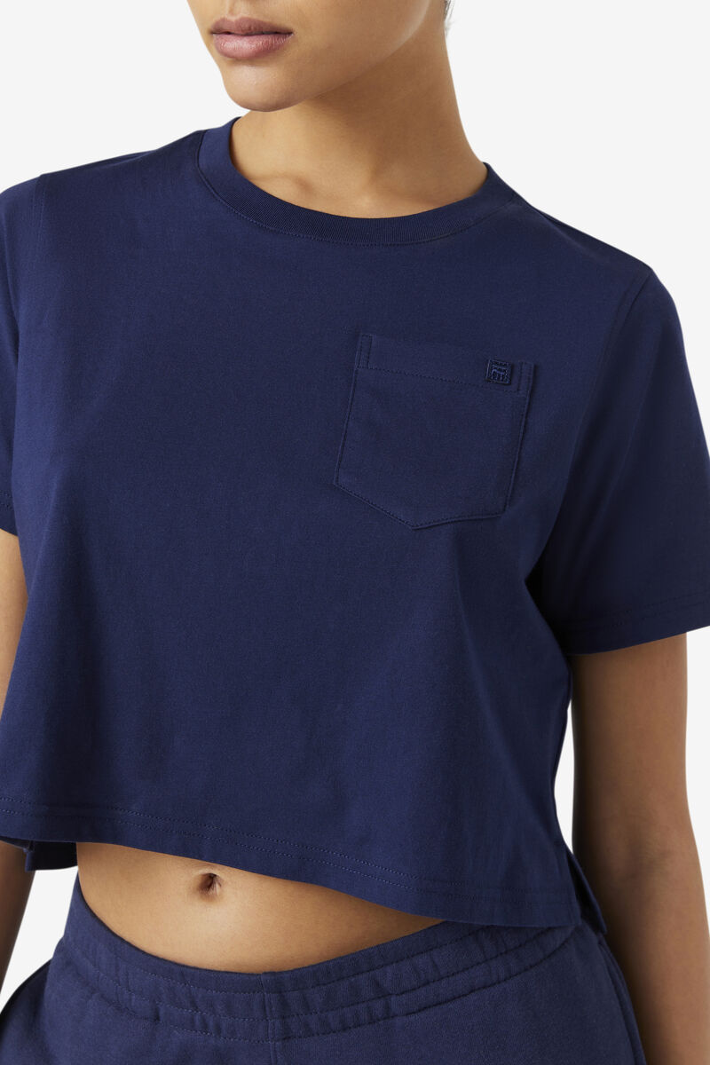 Fila Blenda T-shirt Dam Marinblå | beh6hFodcEc