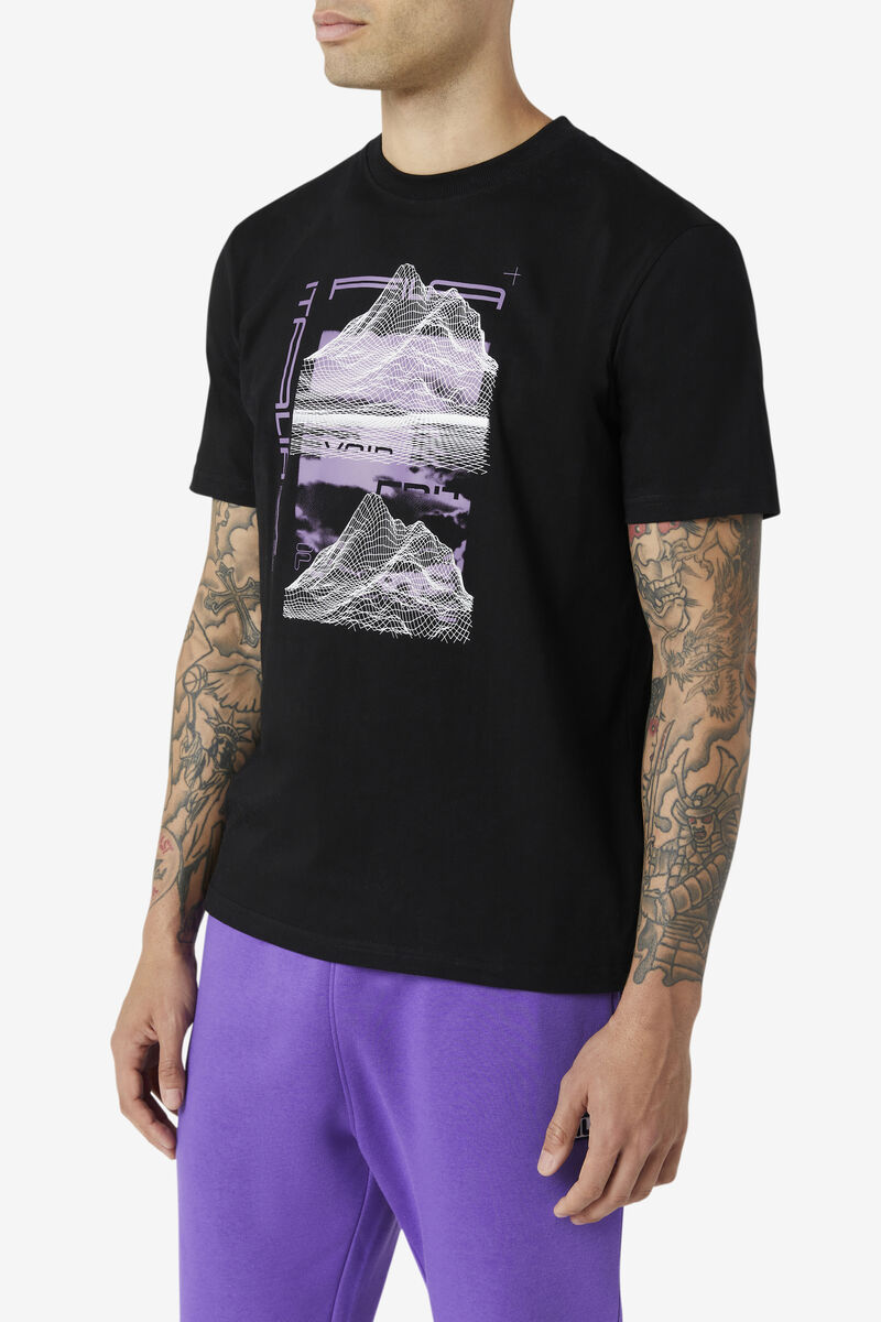 Fila Blockfire T-shirt Herr Svarta | DSeG2UDoUGa