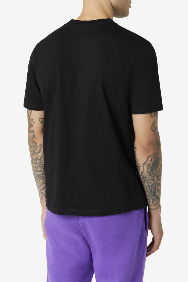 Fila Blockfire T-shirt Herr Svarta | DSeG2UDoUGa
