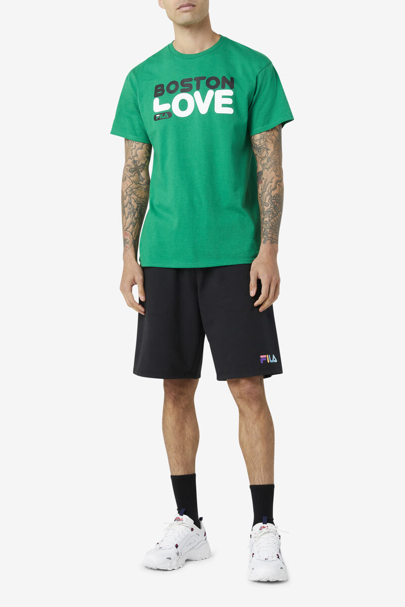 Fila Boston Love T-shirt Herr Gröna | CQxHG2iHbln