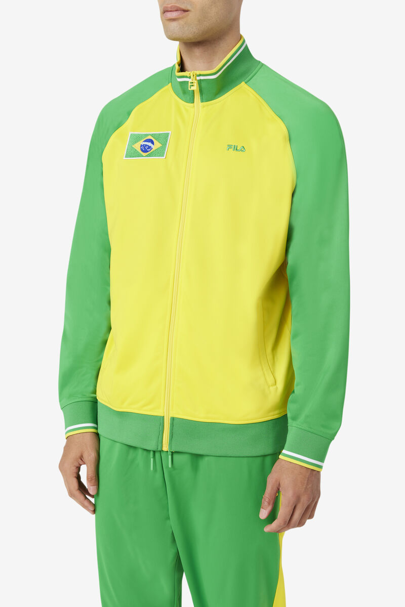 Fila Brazil Track Jacket Träningsoverall Dam Gula Gröna Vita | cSxfaffQVvb