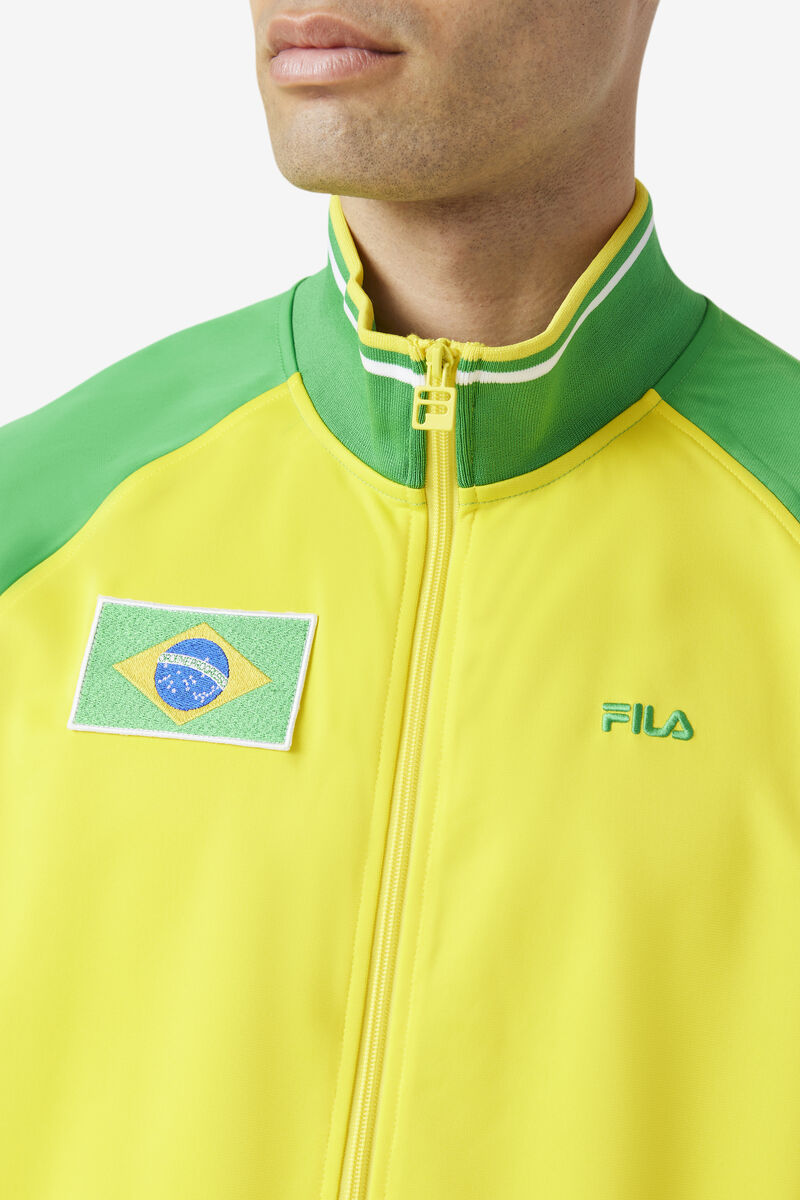Fila Brazil Track Jacket Träningsoverall Dam Gula Gröna Vita | cSxfaffQVvb
