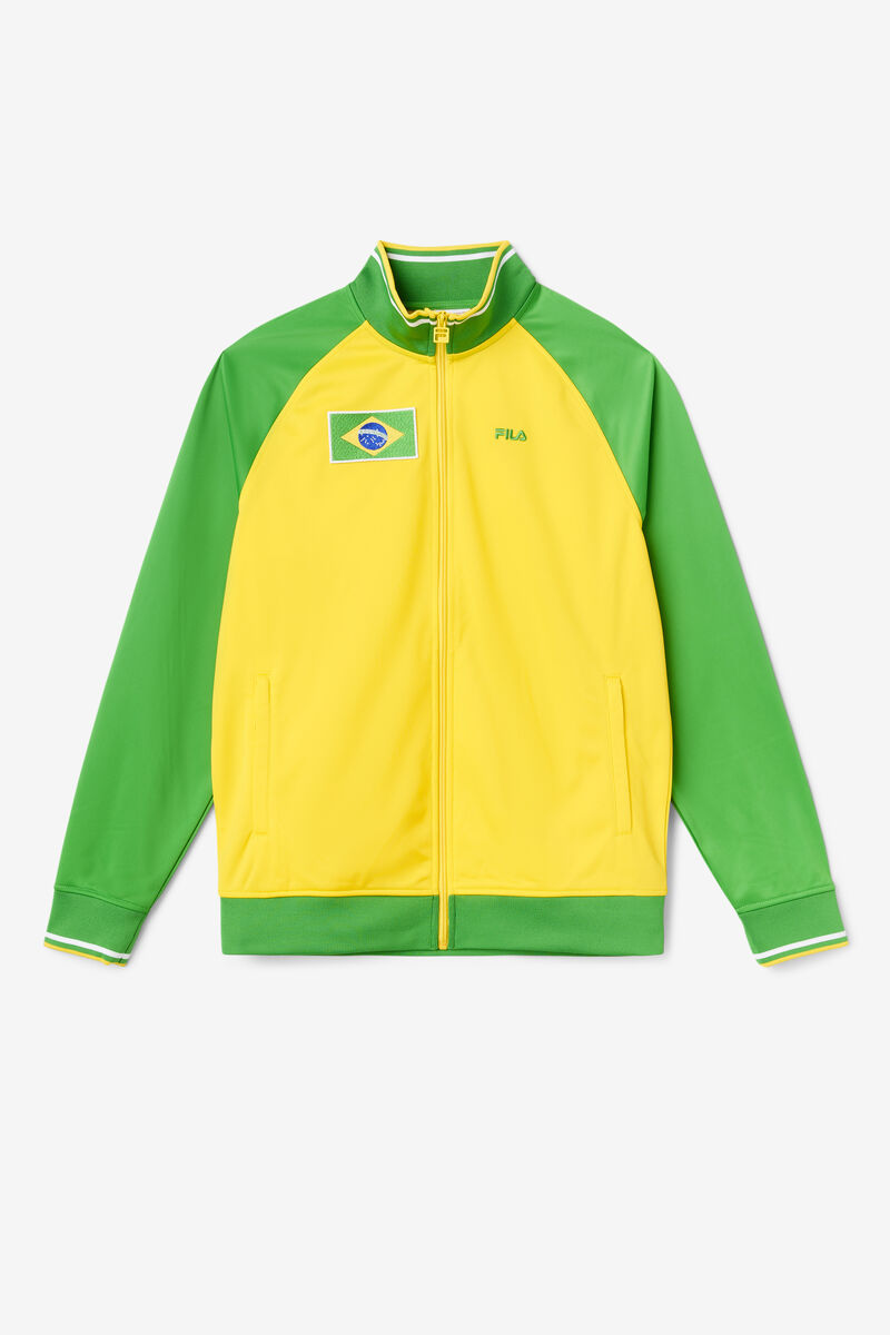 Fila Brazil Track Jacket Träningsoverall Dam Gula Gröna Vita | cSxfaffQVvb