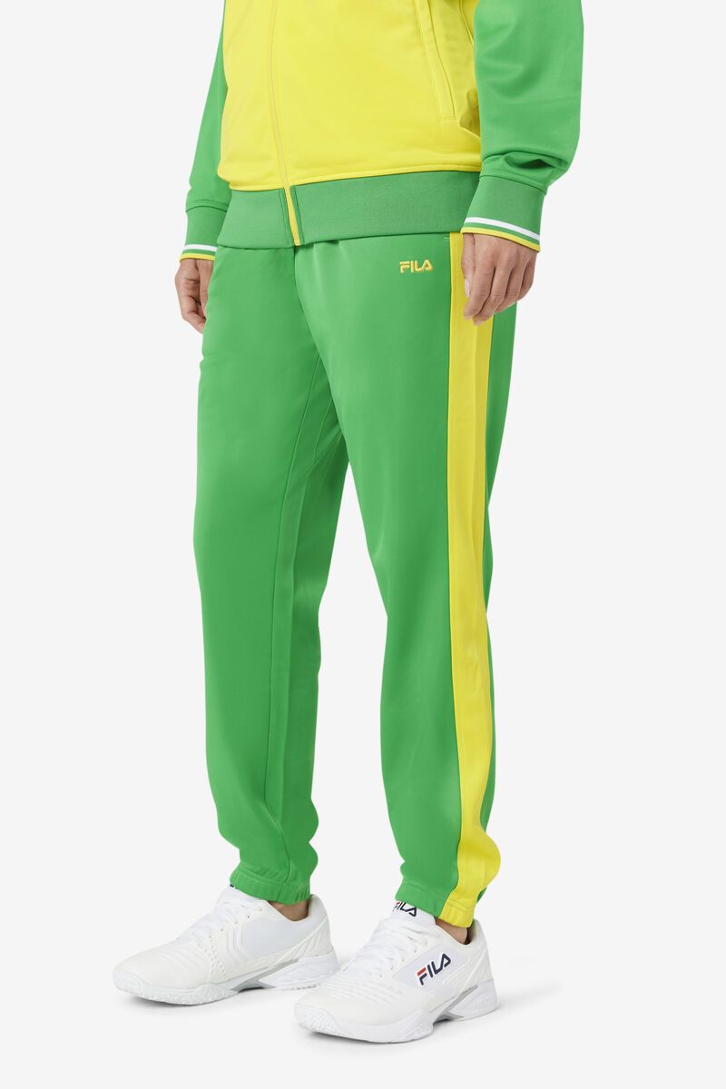 Fila Brazil Track Pant Träningsoverall Herr Gröna Gula | Kap5YUlQpog