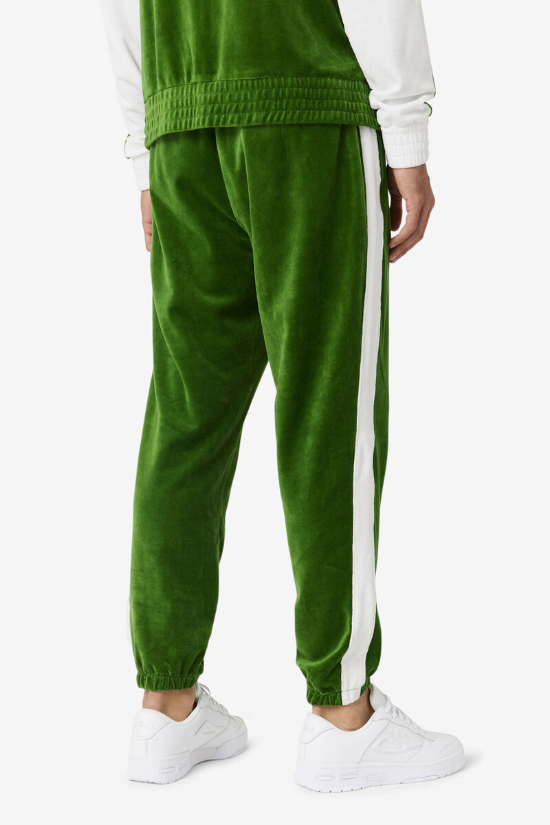 Fila Brice Velour Pant Byxor Herr Vita Röda | 5xpznE2gwzw