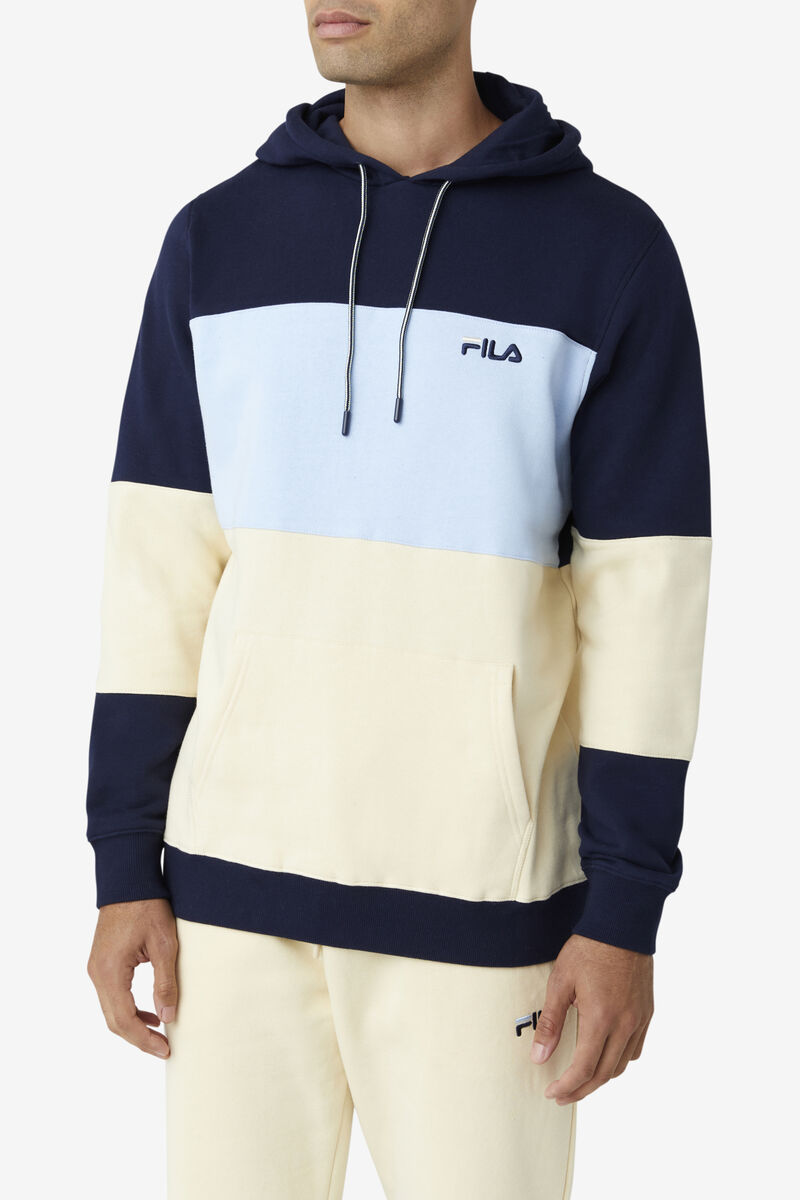 Fila Bryan Hoodie Hoodie Herr Marinblå Ljusblå Bruna | yHY53Opo9Ji