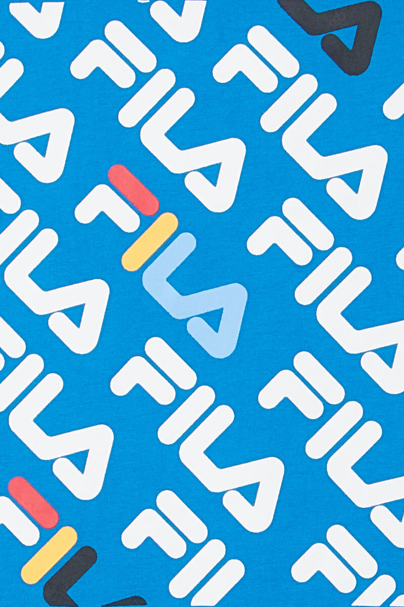 Fila Camden Printed T-shirt Barn Blå | cgTLNUBZZhJ