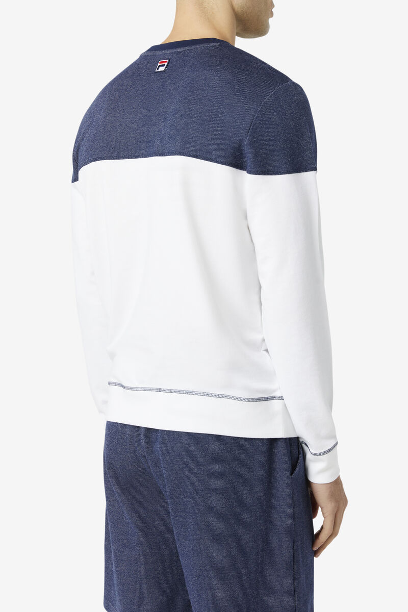 Fila Carpathian Crew Tröjor Herr Marinblå Vita Röda | Uzi9ykxGGmn