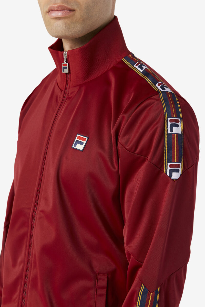 Fila Carson Track Jacket Träningsoverall Herr Röda | oqQgVtXDeZr