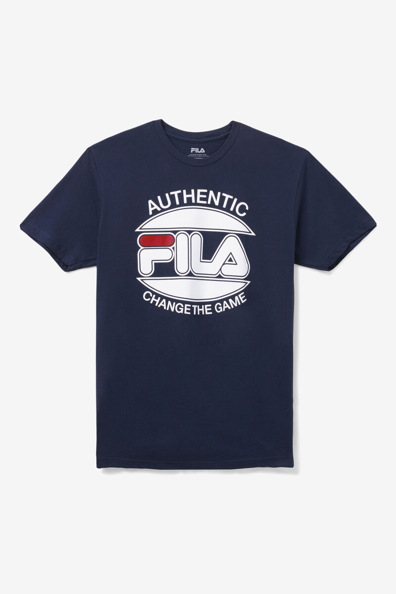 Fila Change The Game T-shirt Herr Marinblå | nJLvpuOkAZI