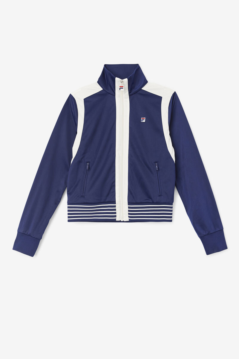 Fila Charlie Track Jacket Jacka Dam Marinblå | srivaDJDAeE