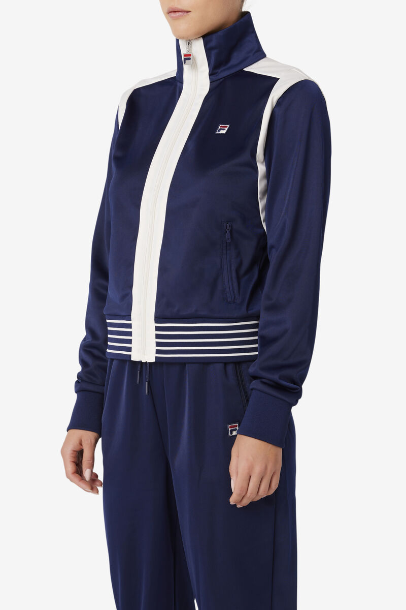 Fila Charlie Track Jacket Träningsoverall Dam Marinblå | k2pWEsLsLD1