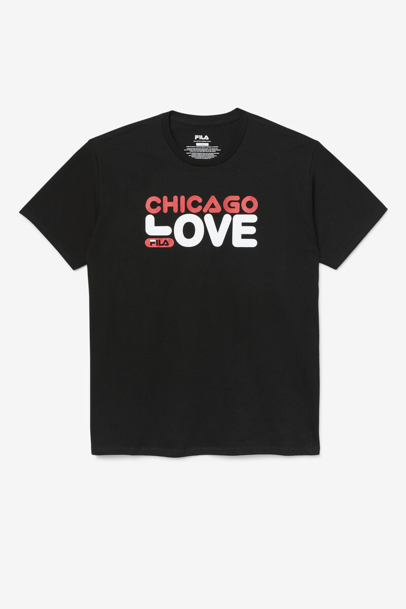 Fila Chicago Love T-shirt Herr Svarta | txTSzxf5Vtt