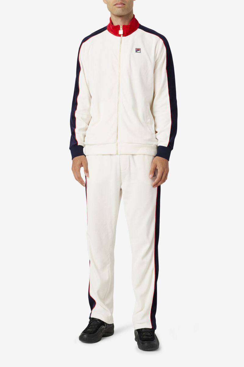 Fila Cima Velour Jacket Träningsoverall Herr Röda Marinblå | tlOWJ37t3BT