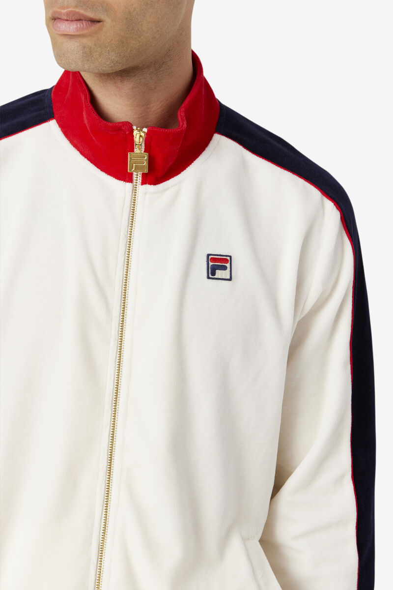 Fila Cima Velour Jacket Träningsoverall Herr Röda Marinblå | tlOWJ37t3BT