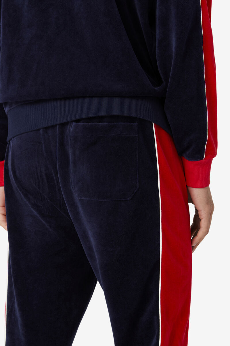 Fila Cima Velour Pant Byxor Herr Marinblå Röda | nJJX7pMLwej