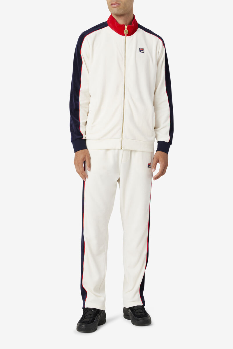 Fila Cima Velour Pant Byxor Herr Röda Marinblå | tVEYTYKKJoV