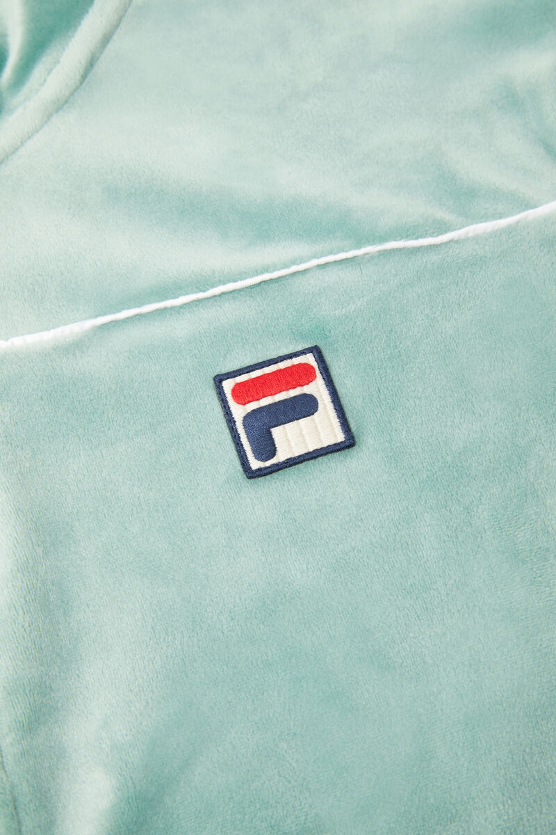 Fila Cisco Velour Jacket Träningsoverall Herr Ljusgrå Vita | IHIbEJ9coWZ