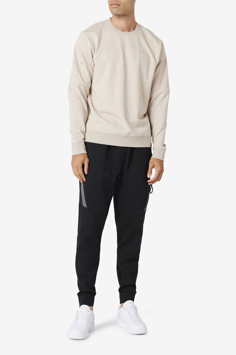 Fila Commuter Crew Tröjor Herr Ljusgula | uWeMevZfnn9