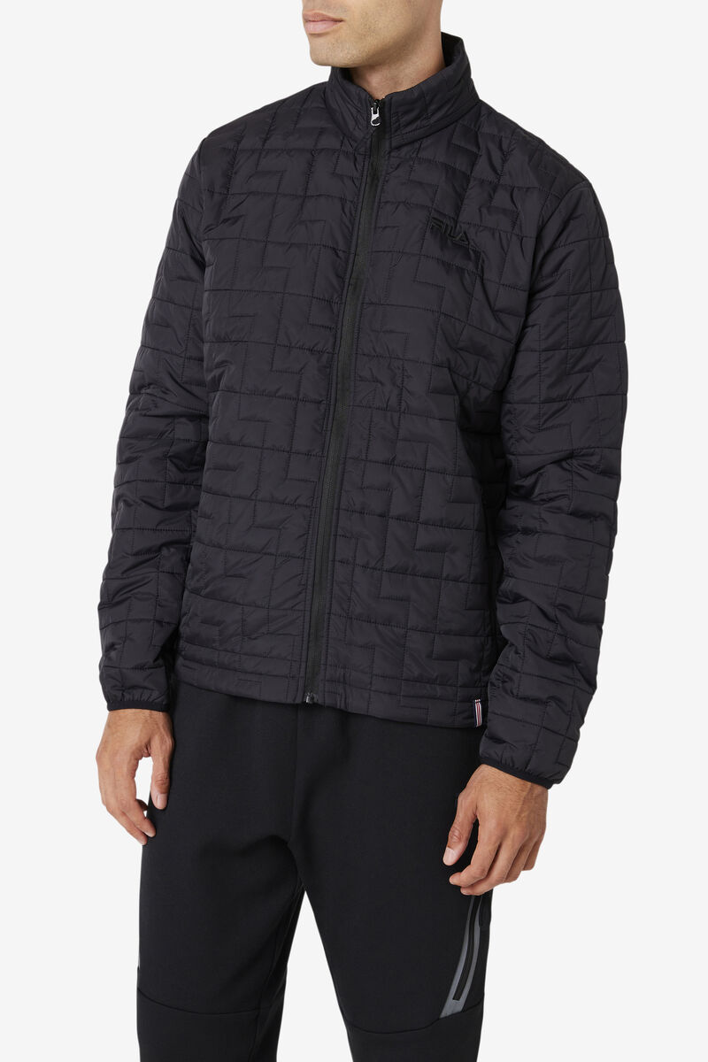 Fila Commuter Jacket Jacka Herr Svarta | WKQYszUyyBB