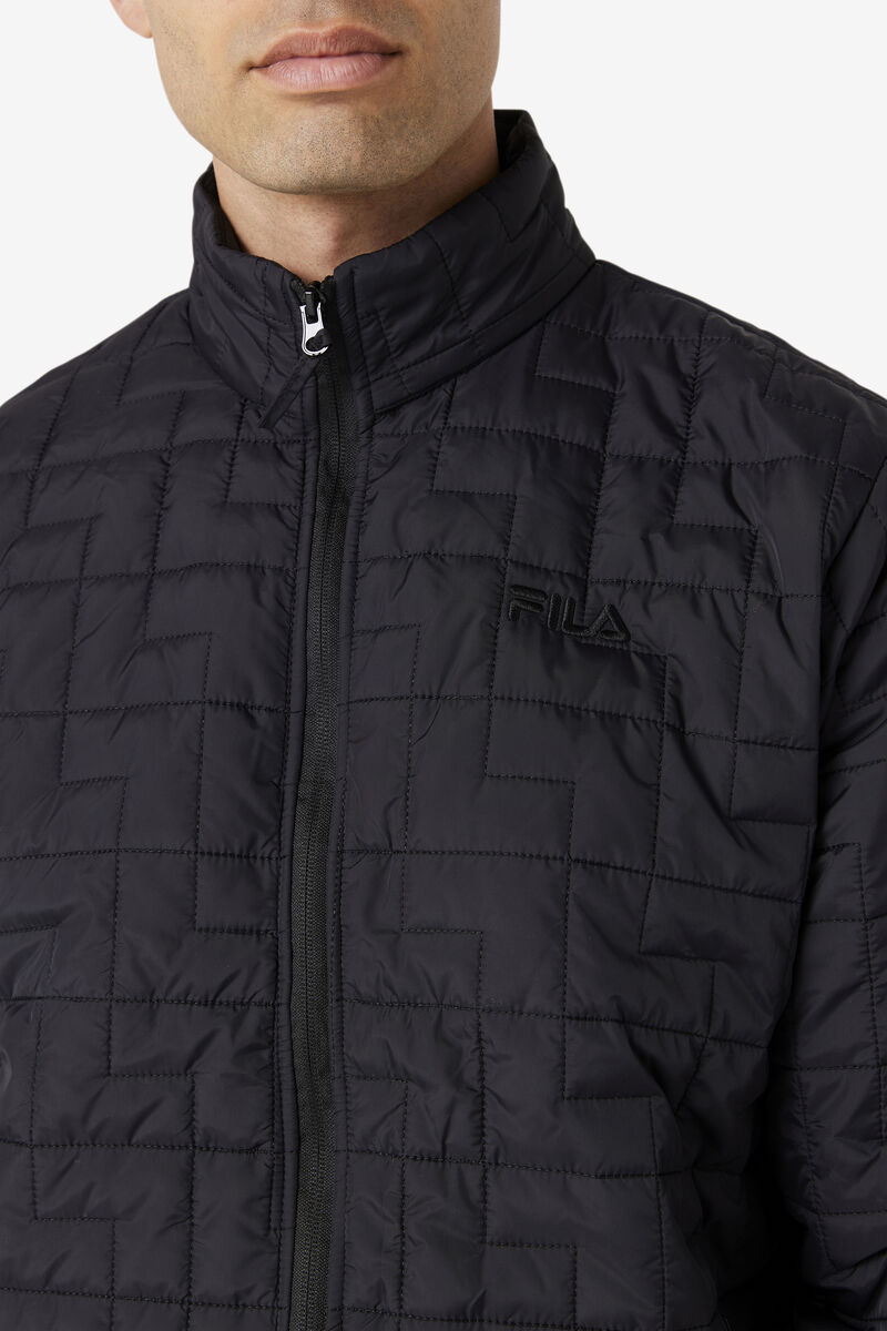 Fila Commuter Jacket Jacka Herr Svarta | WKQYszUyyBB