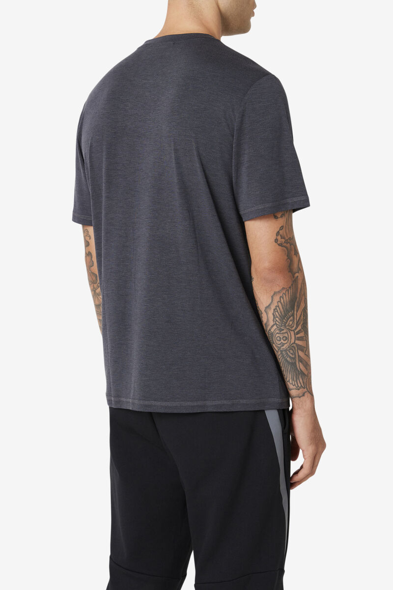 Fila Commuter T-shirt Herr Svarta | WCwUZ2F3SU9