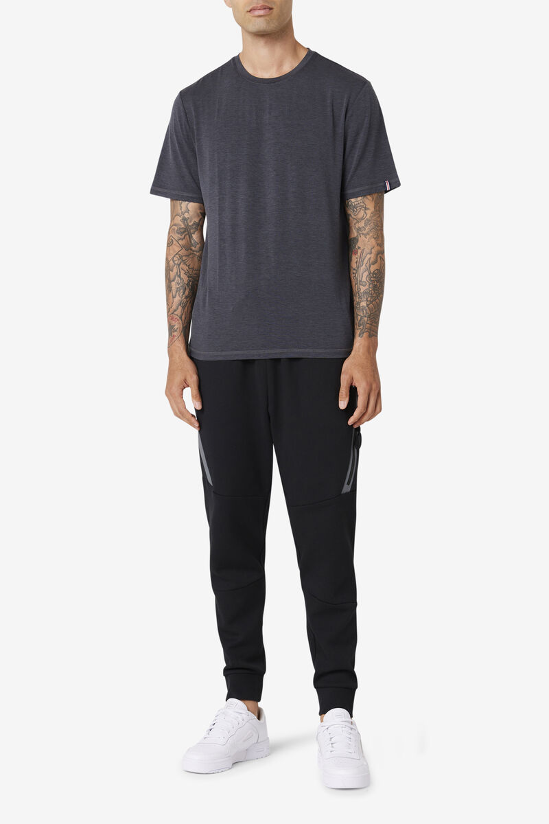 Fila Commuter T-shirt Herr Svarta | WCwUZ2F3SU9