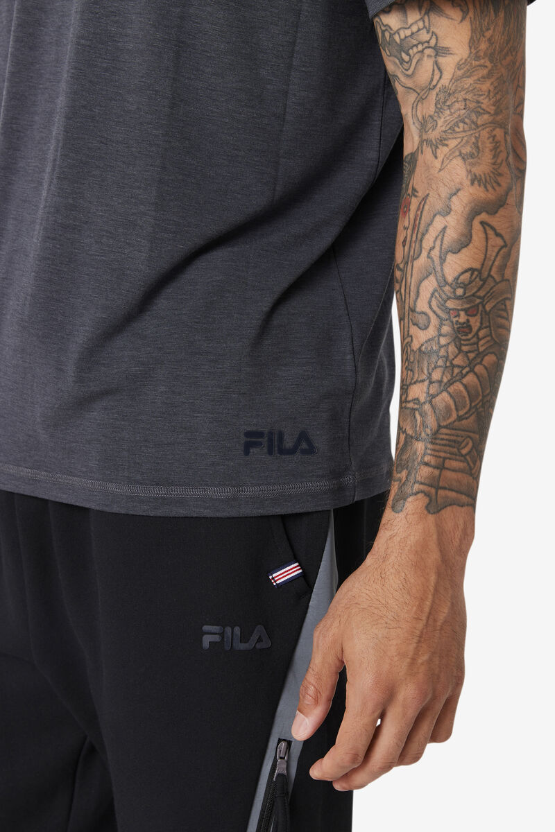 Fila Commuter T-shirt Herr Svarta | WCwUZ2F3SU9
