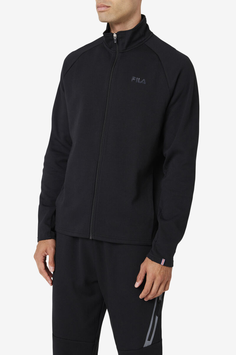 Fila Commuter Track Jacket Träningsoverall Herr Svarta | 1OSlmmwwcEp