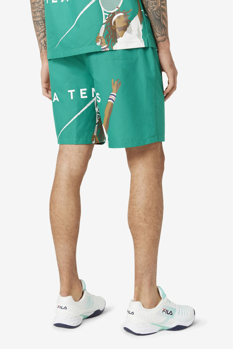 Fila Cook Seersucker Kort Shorts Herr Gröna | AQqzoz2oAwr