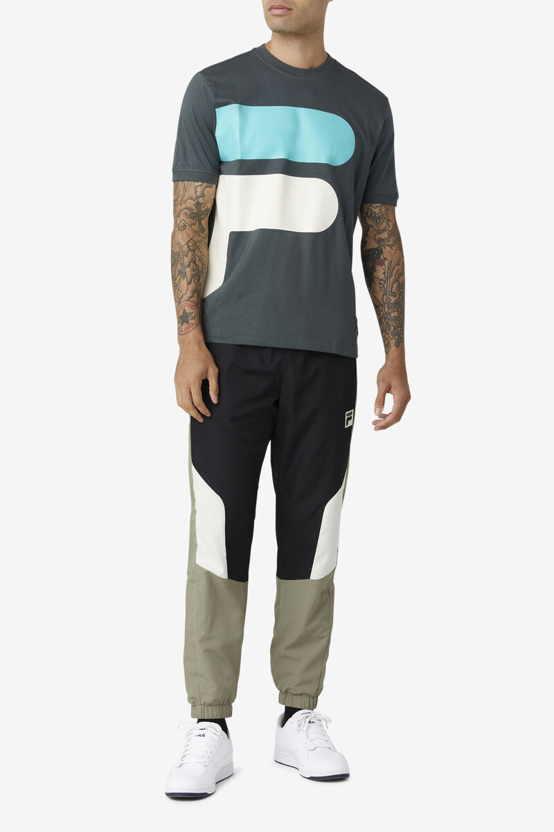 Fila Corp T-shirt Herr Blå Turkos | RXOia3YFVxu