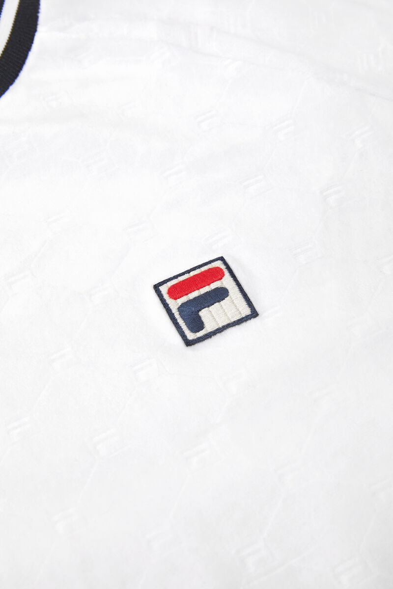 Fila Cosmo Velour Crew Tröjor Herr Vita Svarta | rsBa3bdkzOQ