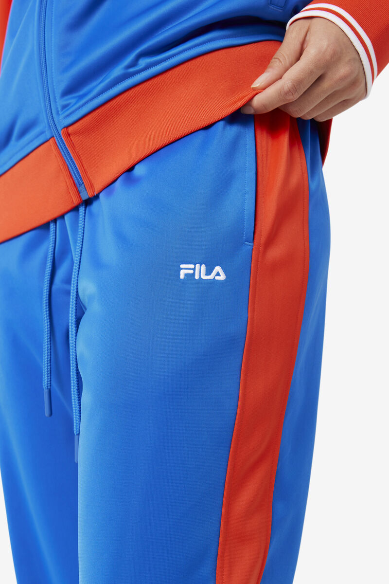 Fila Cuba Pant Byxor Dam Blå Röda | P2b3BLrJVeq