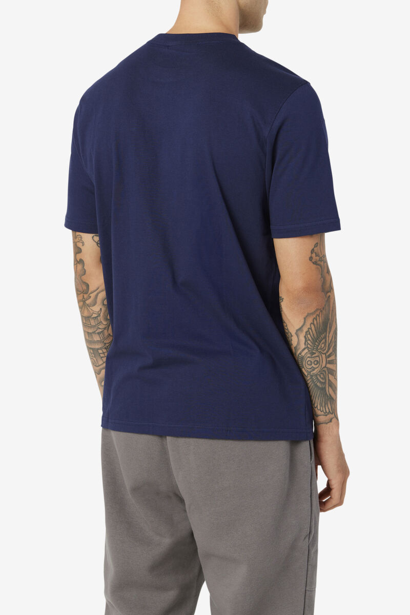 Fila Curtis Pocket T-shirt Herr Marinblå | lfgXAJa3XS1