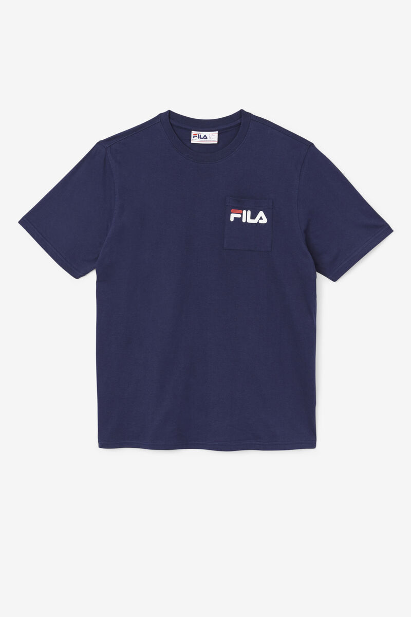 Fila Curtis Pocket T-shirt Herr Marinblå | lfgXAJa3XS1