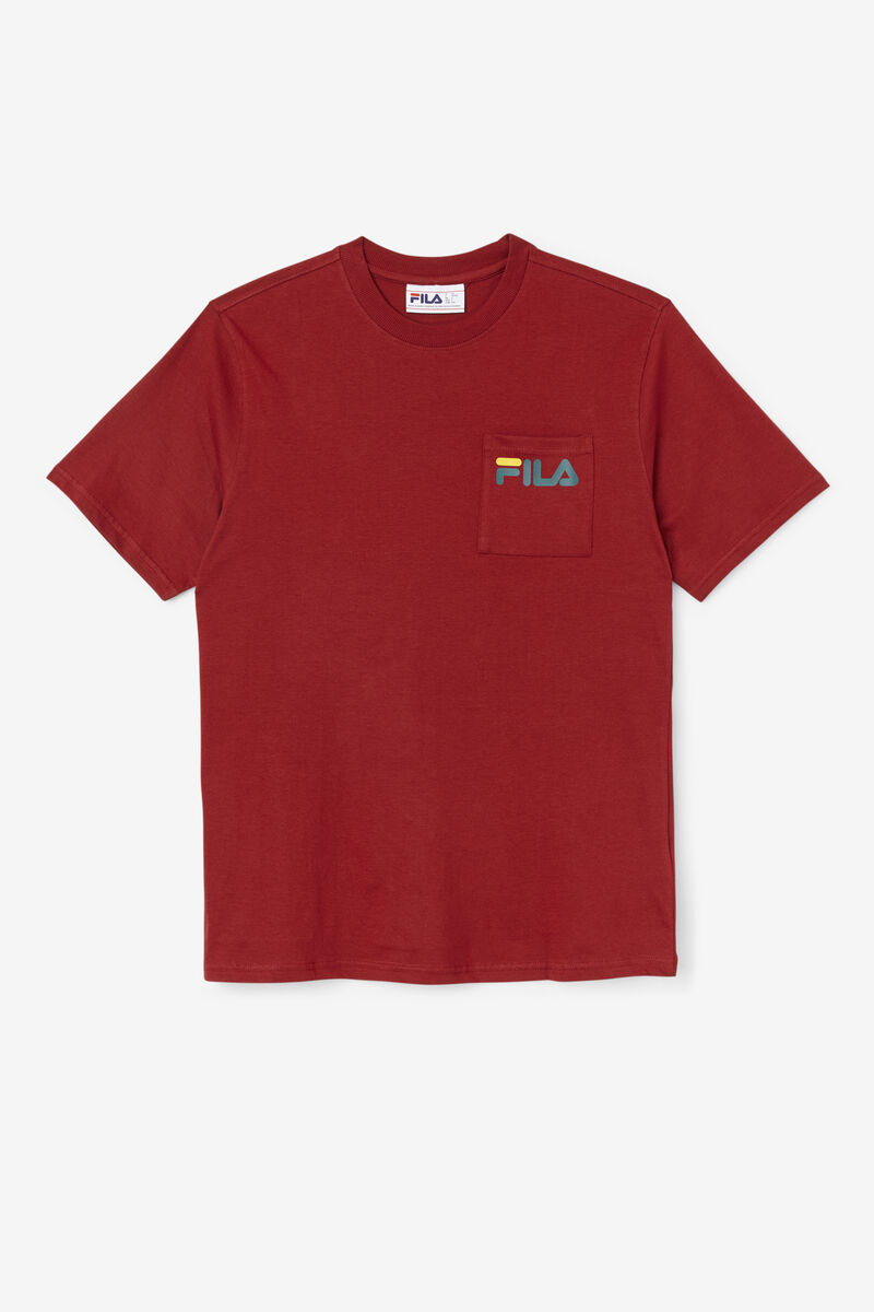 Fila Curtis Pocket T-shirt Herr Röda | xvJT82Zhg8g