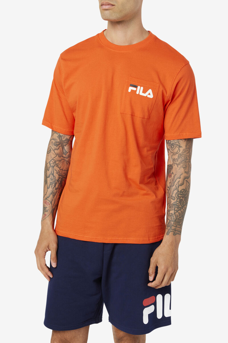 Fila Curtis Pocket T-shirt Herr Svarta | RvOjKqrgGk1