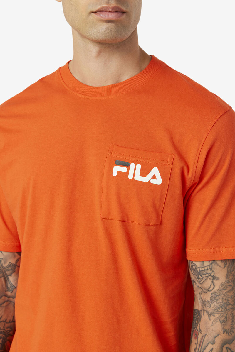 Fila Curtis Pocket T-shirt Herr Svarta | RvOjKqrgGk1